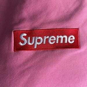 Red on Pink Supreme Crewneck